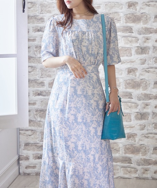 LAFFMO（ラフモ）の「花柄マーメイドワンピース（ワンピース）」 - WEAR