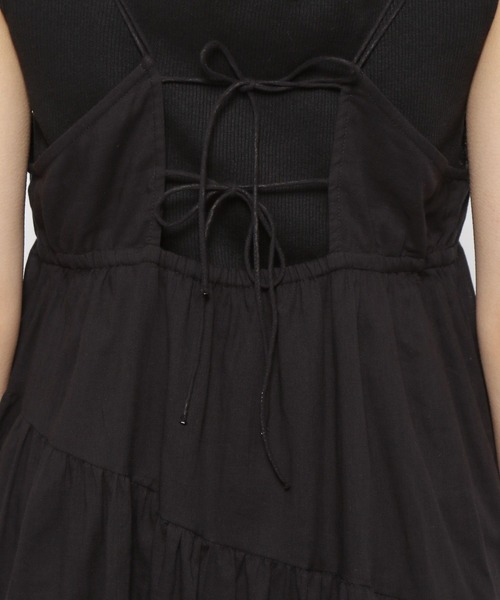 PAGEBOY(ページボーイ)の「綿100% コットンボイルティアードキャミワンピース(ワンピース・レディース・ブラック/ベージュ/ピンク系その他2/ロイヤルブルー・FREE)」の16枚目の写真