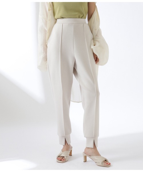 Settimissimo（セッティミッシモ）の「フロントスリットポンチジョガーパンツ（その他パンツ・レディース・ブラック/オフホワイト/オリーブ・FREE）」の2枚目の写真