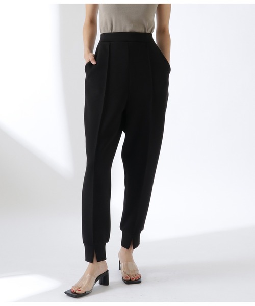 Settimissimo（セッティミッシモ）の「フロントスリットポンチジョガーパンツ（その他パンツ・レディース・ブラック/オフホワイト/オリーブ・FREE）」の3枚目の写真