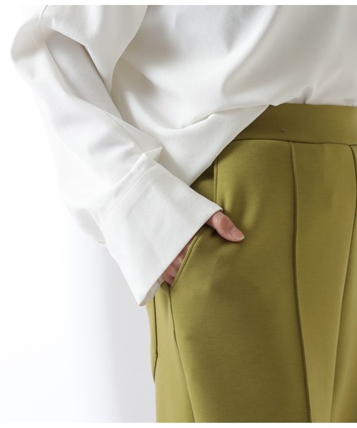 Settimissimo（セッティミッシモ）の「フロントスリットポンチジョガーパンツ（その他パンツ・レディース・ブラック/オフホワイト/オリーブ・FREE）」の5枚目の写真