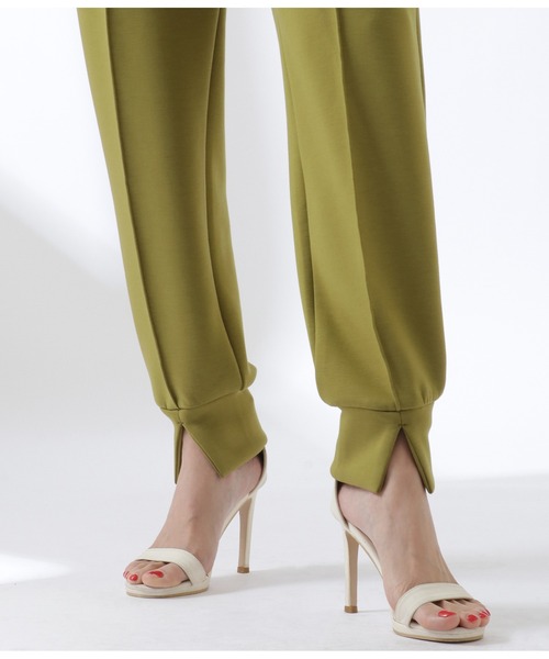 Settimissimo（セッティミッシモ）の「フロントスリットポンチジョガーパンツ（その他パンツ・レディース・ブラック/オフホワイト/オリーブ・FREE）」の7枚目の写真