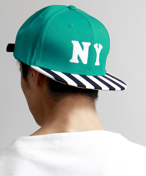 WEGO（ウィゴー）の「WEGO/NYベースボールキャップ（キャップ・メンズ・ホワイト/ブラック/グレー/グリーン/ネイビー・FREE）」の4枚目の写真