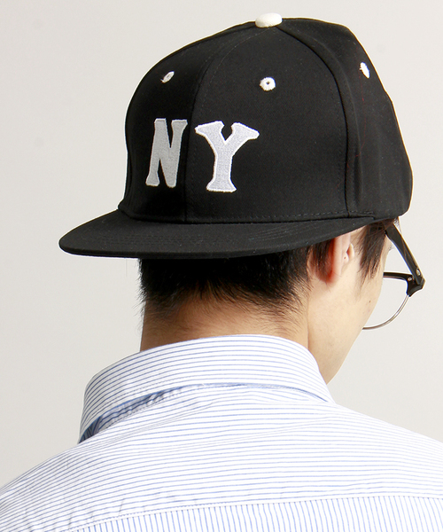 WEGO（ウィゴー）の「WEGO/NYベースボールキャップ（キャップ・メンズ・ホワイト/ブラック/グレー/グリーン/ネイビー・FREE）」の2枚目の写真