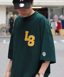 ILL'S（イルズ）の「オーバーサイズ LSカレッジロゴ刺繍 Tシャツ【ILL'S】（Tシャツ/カットソー・メンズ）」