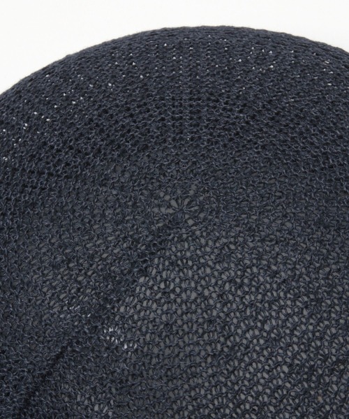 studio CLIP(スタディオクリップ)の「リネン&和紙透かし柄ベレー帽(ハンチング/ベレー帽・レディース・ネイビー/ベージュ・FREE)」の11枚目の写真