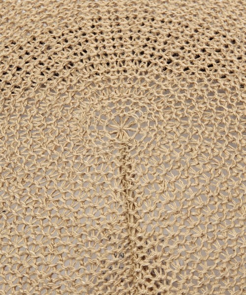 studio CLIP(スタディオクリップ)の「リネン&和紙透かし柄ベレー帽(ハンチング/ベレー帽・レディース・ネイビー/ベージュ・FREE)」の5枚目の写真