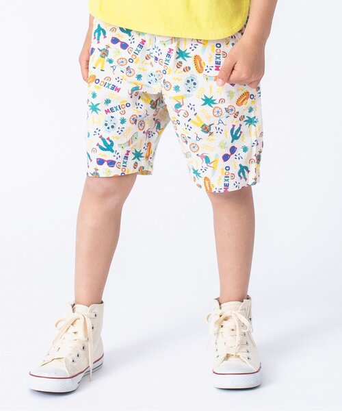 BREEZE（ブリーズ）の「もっとスズシープリペラパンツ 5分丈（その他パンツ・キッズ・オフホワイト/ベージュ/カモフラージュ/ブラック/グリーン/ネイビー・100/110/130/140/150/120/90）」の2枚目の写真