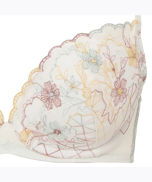 AMOSTYLE BY Triumph(アモスタイルバイトリンプ)の「AMOSTYLEホープブラ ブラジャー ヴィンテージ ブロイダリー【B,C,Dカップ】AMST1392 WHU JX(ブラジャー・レディース・ホワイト/ブラウン/ブルー・B65/B70/C70/D70/B75/C65/C75/D65/D75)」の5枚目の写真