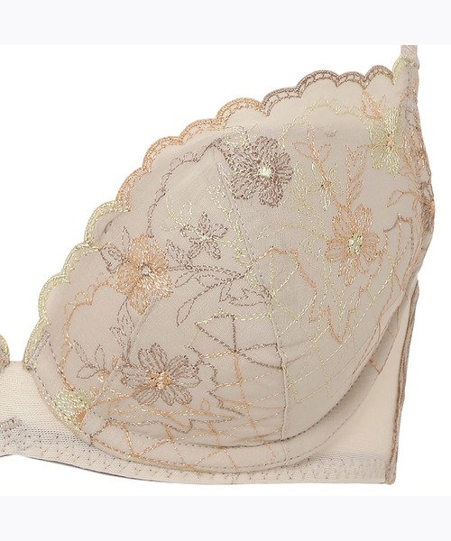 AMOSTYLE BY Triumph(アモスタイルバイトリンプ)の「AMOSTYLEホープブラ ブラジャー ヴィンテージ ブロイダリー【B,C,Dカップ】AMST1392 WHU JX(ブラジャー・レディース・ホワイト/ブラウン/ブルー・B65/B70/C70/D70/B75/C65/C75/D65/D75)」の6枚目の写真
