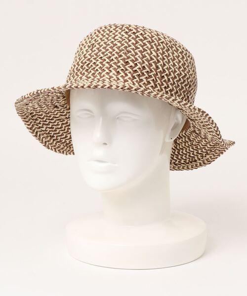 ehka sopo（エヘカソポ）の「柄編みペーパーハット（ハット・レディース・ブラック/ベージュ/ブラウン・ﾌﾘ-）」の11枚目の写真
