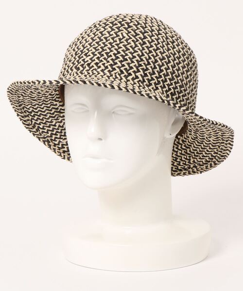 ehka sopo（エヘカソポ）の「柄編みペーパーハット（ハット・レディース・ブラック/ベージュ/ブラウン・ﾌﾘ-）」の13枚目の写真