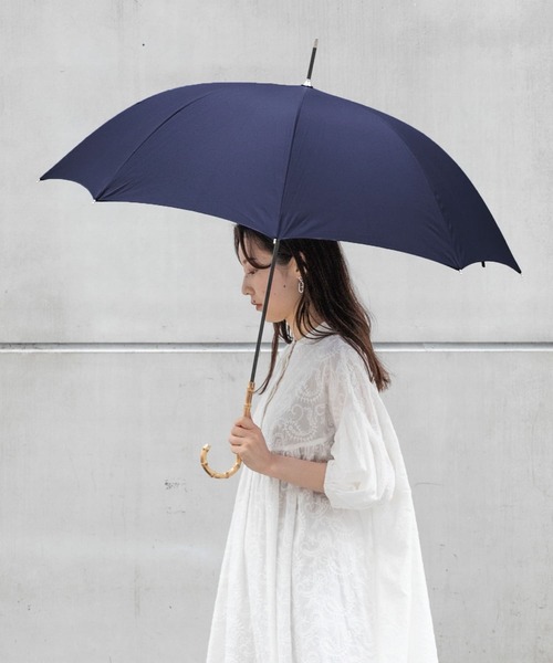 SMELLY（スメリー）の「バンブーハンドル長傘（長傘・レディース・ラベンダー/ミント/アイボリー/ベージュ/ネイビー・FREE）」の5枚目の写真