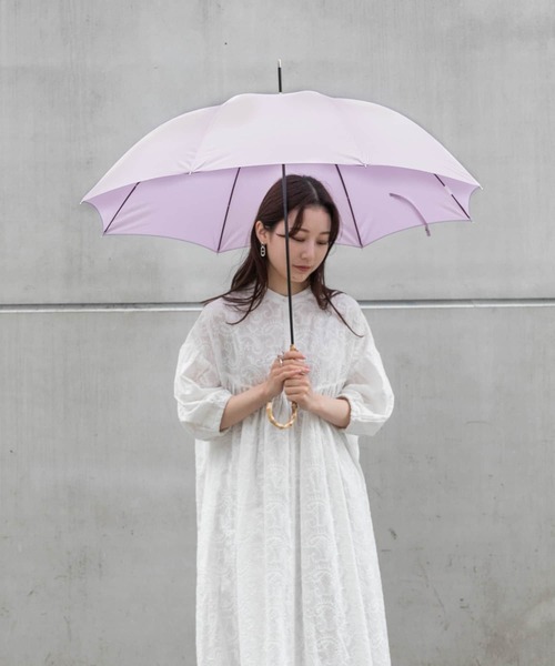 SMELLY（スメリー）の「バンブーハンドル長傘（長傘・レディース・ラベンダー/ミント/アイボリー/ベージュ/ネイビー・FREE）」の21枚目の写真