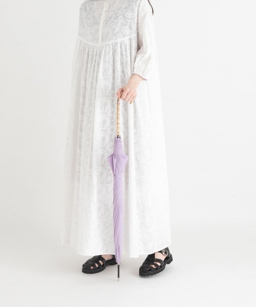 SMELLY（スメリー）の「バンブーハンドル長傘（長傘・レディース・ラベンダー/ミント/アイボリー/ベージュ/ネイビー・FREE）」の16枚目の写真