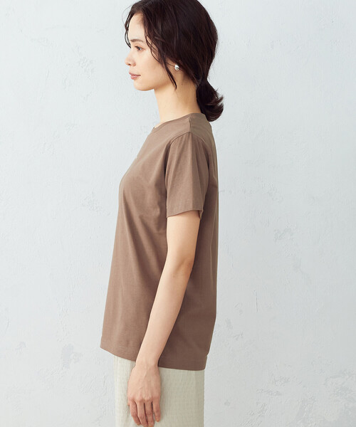 COMME CA ISM(コムサイズム)の「ロゴプリント Tシャツ(Tシャツ/カットソー・レディース・ホワイト/ブラック/ネイビー/ブラウン・SMALL/MEDIUM/LARGE)」の14枚目の写真