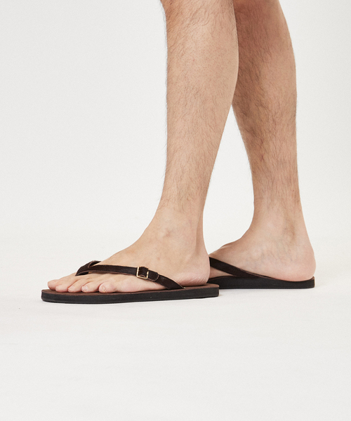 EL NIDO FLIPS(エルニドフリップス)の「【EL NIDO FLIPS for LA BOUCLE】別注 サンダル(ハラコ)(サンダル・メンズ・ブラウン・40/41/42)」の22枚目の写真