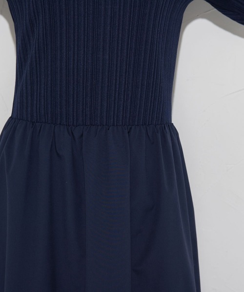 ■新品 Droite lautreamont ランダムリブドッキングワンピース Droite lautreamont（ドロワットロートレアモン）の「ランダム
