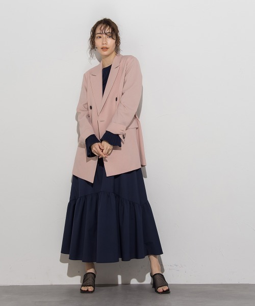 ■新品 Droite lautreamont ランダムリブドッキングワンピース Droite lautreamont（ドロワットロートレアモン）の「ランダム