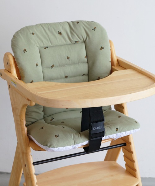 PUPPAPUPO(プッパプーポ)の「洗える チェアクッション ベビーチェア用 ワイドサイズ(ベビー寝具/家具・キッズ・グレー/アイボリー/ベビーピンク/グレイッシュベージュ/ホワイト系その他/ベージュ系その他/ベージュ/チャコール/カーキ/ホワイト系その他2・FREE)」の9枚目の写真