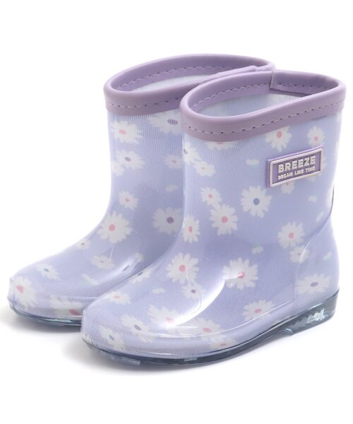 BREEZE（ブリーズ）の「4色4柄レインシューズ（レインシューズ・キッズ・サックスブルー/レインボー/ピンク/ラベンダー・15 /14/18/17/16）」の3枚目の写真