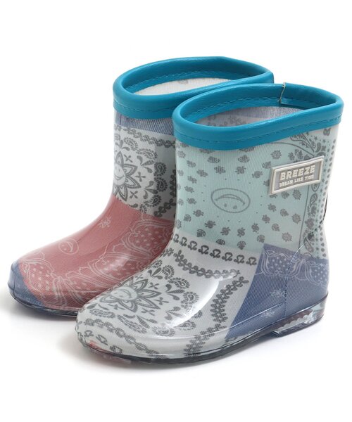 BREEZE（ブリーズ）の「4色4柄レインシューズ（レインシューズ・キッズ・サックスブルー/レインボー/ピンク/ラベンダー・15 /14/18/17/16）」の4枚目の写真