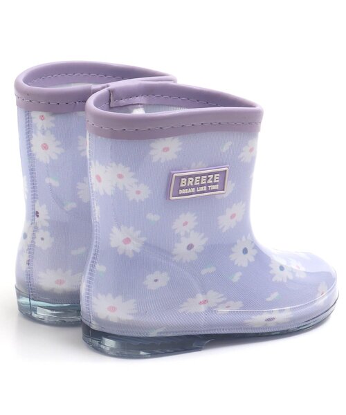 BREEZE（ブリーズ）の「4色4柄レインシューズ（レインシューズ・キッズ・サックスブルー/レインボー/ピンク/ラベンダー・15 /14/18/17/16）」の9枚目の写真