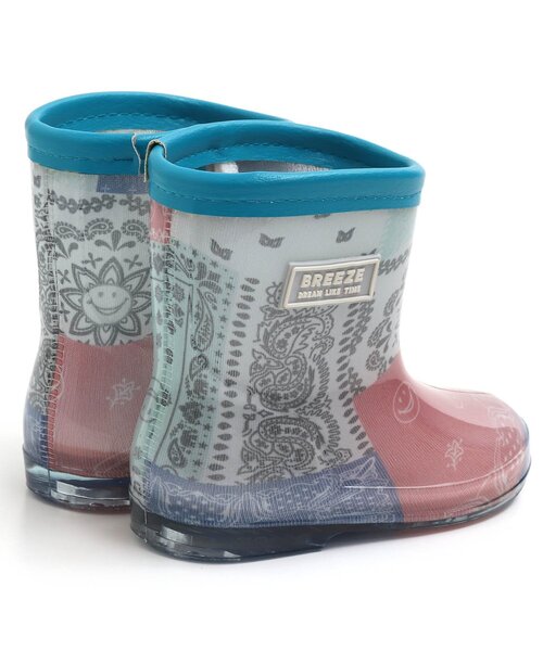 BREEZE（ブリーズ）の「4色4柄レインシューズ（レインシューズ・キッズ・サックスブルー/レインボー/ピンク/ラベンダー・15 /14/18/17/16）」の5枚目の写真