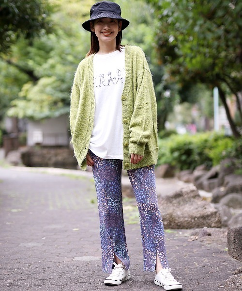 チチカカ（チチカカ）の「シャギー起毛カーディガン（カーディガン/ボレロ・レディース・パープル/ブルー/グリーン・FREE）」の8枚目の写真