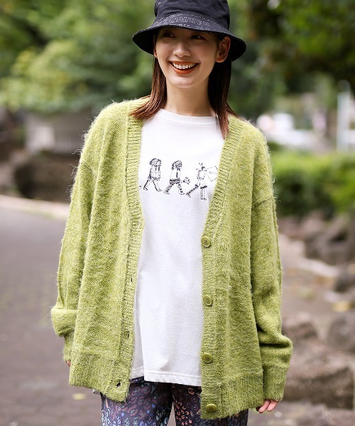 チチカカ（チチカカ）の「シャギー起毛カーディガン（カーディガン/ボレロ・レディース・パープル/ブルー/グリーン・FREE）」の14枚目の写真