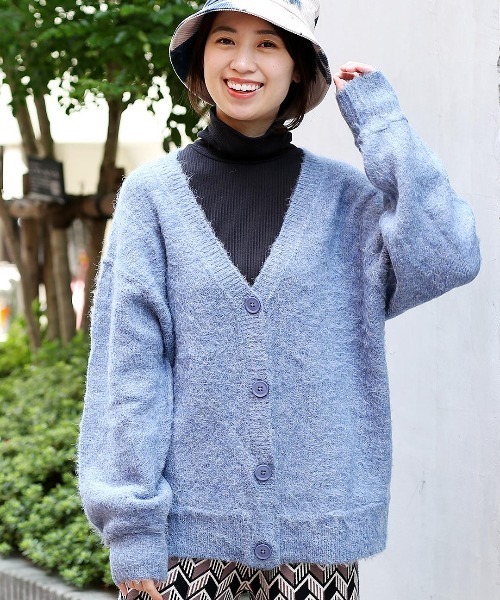 チチカカ（チチカカ）の「シャギー起毛カーディガン（カーディガン/ボレロ・レディース・パープル/ブルー/グリーン・FREE）」の22枚目の写真