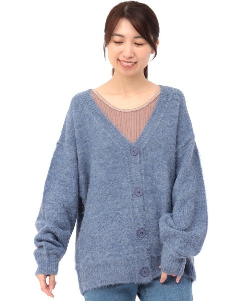 チチカカ（チチカカ）の「シャギー起毛カーディガン（カーディガン/ボレロ・レディース・パープル/ブルー/グリーン・FREE）」の17枚目の写真