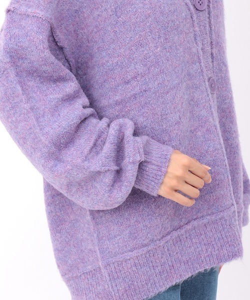 チチカカ（チチカカ）の「シャギー起毛カーディガン（カーディガン/ボレロ・レディース・パープル/ブルー/グリーン・FREE）」の5枚目の写真