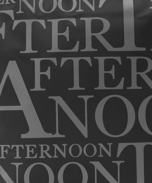 Afternoon Tea(アフタヌーンティー)の「スリットポケット付きロゴバッグL(エコバッグ/サブバッグ・レディース・ブラック・ONE SIZE)」の6枚目の写真