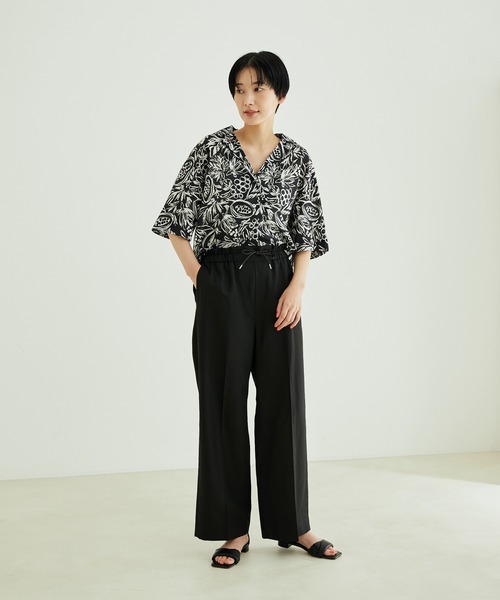 SALON adam et rope'（サロン アダム エ ロペ）の「フルーツプリントシャツ（シャツ/ブラウス・レディース・ブラック/オレンジ・FREE）」の11枚目の写真