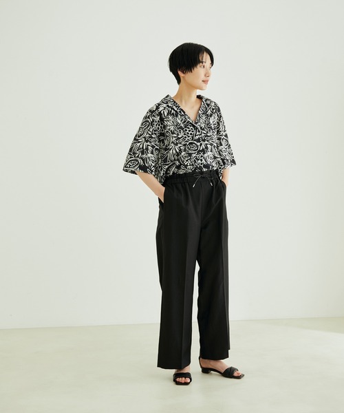 SALON adam et rope'（サロン アダム エ ロペ）の「フルーツプリントシャツ（シャツ/ブラウス・レディース・ブラック/オレンジ・FREE）」の8枚目の写真