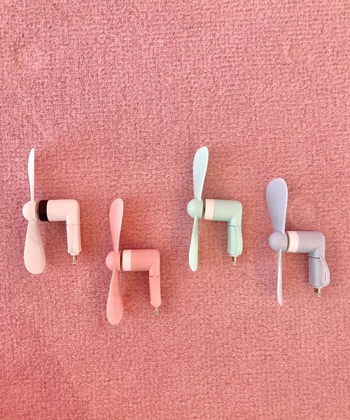 Me%（ミィパーセント）の「ケイタイセンプウキ（アウトドアグッズ・レディース・ネイビー/カーキ/ピンク/その他1・FREE）」の6枚目の写真