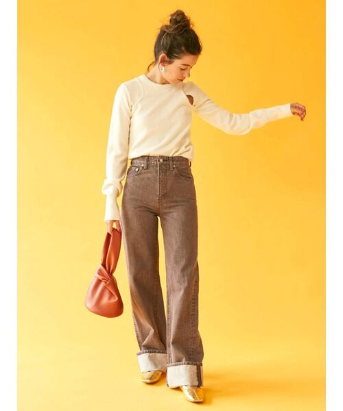 Ungrid（アングリッド）の「ワンハンドルサークルバッグ（ハンドバッグ・レディース・オフホワイト/ブラウン/グリーン・FREE）」の13枚目の写真