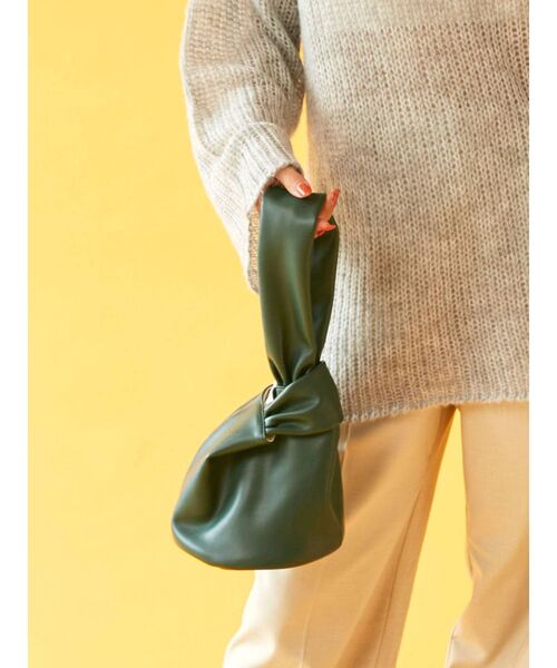 Ungrid（アングリッド）の「ワンハンドルサークルバッグ（ハンドバッグ・レディース・オフホワイト/ブラウン/グリーン・FREE）」の7枚目の写真