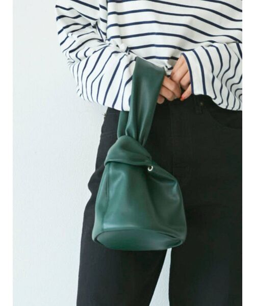 Ungrid（アングリッド）の「ワンハンドルサークルバッグ（ハンドバッグ・レディース・オフホワイト/ブラウン/グリーン・FREE）」の11枚目の写真