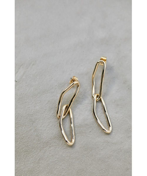 STYLEMIXER（スタイルミキサー）の「リーブチェーンピアス（ピアス（両耳用）・レディース・シルバー/ゴールド・FREE）」の2枚目の写真