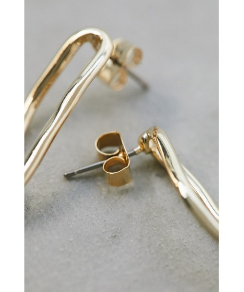 STYLEMIXER（スタイルミキサー）の「リーブチェーンピアス（ピアス（両耳用）・レディース・シルバー/ゴールド・FREE）」の6枚目の写真
