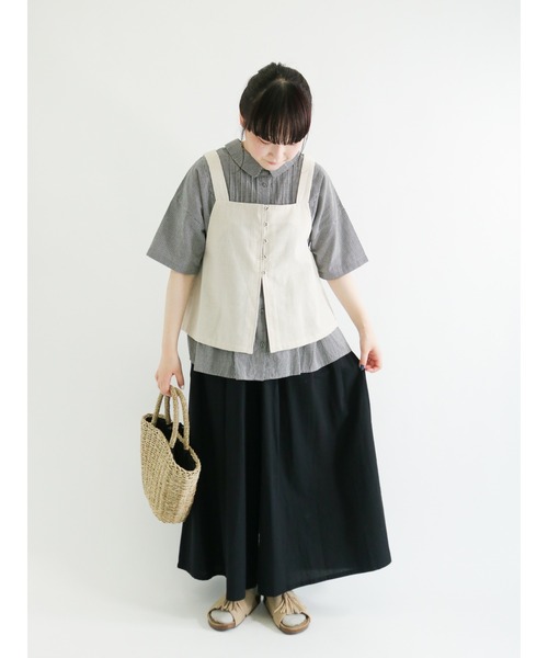 Samansa Mos2（サマンサ モスモス）の「キャミビスチェ（ベスト・レディース・ベージュ/モカ/チャコール・ﾌﾘ-）」の8枚目の写真