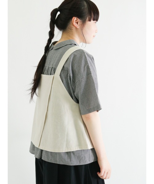 Samansa Mos2（サマンサ モスモス）の「キャミビスチェ（ベスト・レディース・ベージュ/モカ/チャコール・ﾌﾘ-）」の7枚目の写真