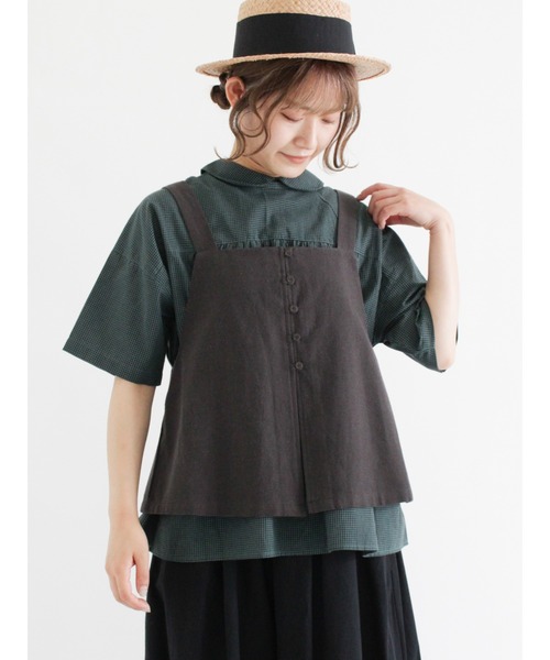 Samansa Mos2（サマンサ モスモス）の「キャミビスチェ（ベスト・レディース・ベージュ/モカ/チャコール・ﾌﾘ-）」の6枚目の写真