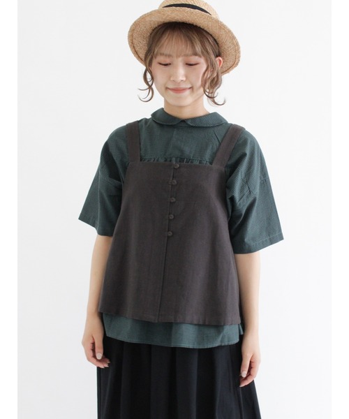 Samansa Mos2（サマンサ モスモス）の「キャミビスチェ（ベスト・レディース・ベージュ/モカ/チャコール・ﾌﾘ-）」の10枚目の写真