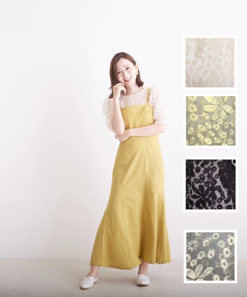 PAPAVER(パパヴェル)の「【papaver】パールボタンオーガンジーBL(シャツ/ブラウス・レディース・ブラック/アイボリー/オフホワイト/ミント・MEDIUM)」の6枚目の写真