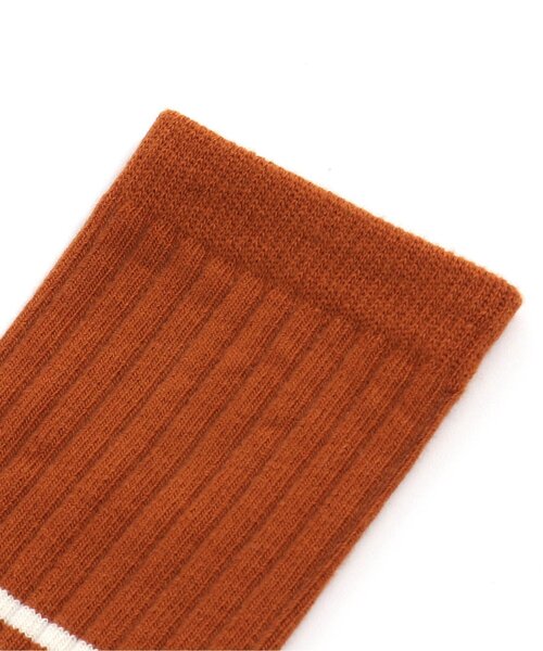 Ampersand（アンパサンド）の「ボーダー ソックス（ソックス/靴下・キッズ・ネイビー/オレンジ/オフホワイト・12/15 /18/21）」の4枚目の写真