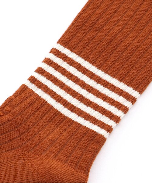 Ampersand（アンパサンド）の「ボーダー ソックス（ソックス/靴下・キッズ・ネイビー/オレンジ/オフホワイト・12/15 /18/21）」の6枚目の写真