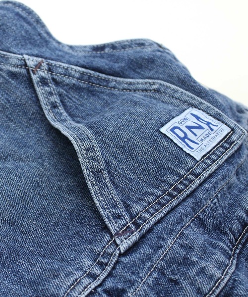 RNA（アールエヌエー）の「O0681 BOXオーバーオール（サロペット/オーバーオール・レディース・ライトインディゴブルー・MEDIUM）」の4枚目の写真